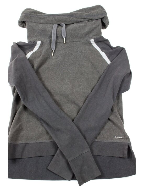 Sweaty Betty Tops - Sweaty Betty Gray Funnel Neck Pullover Sweatshirt Small